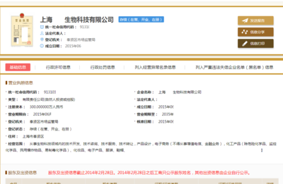 上海優(yōu)質(zhì)生物科技公司技術(shù)轉(zhuǎn)讓，機(jī)會(huì)難得，低價(jià)急售